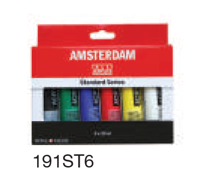 Amsterdam Acrylic Set of 6 tubes of 20ml